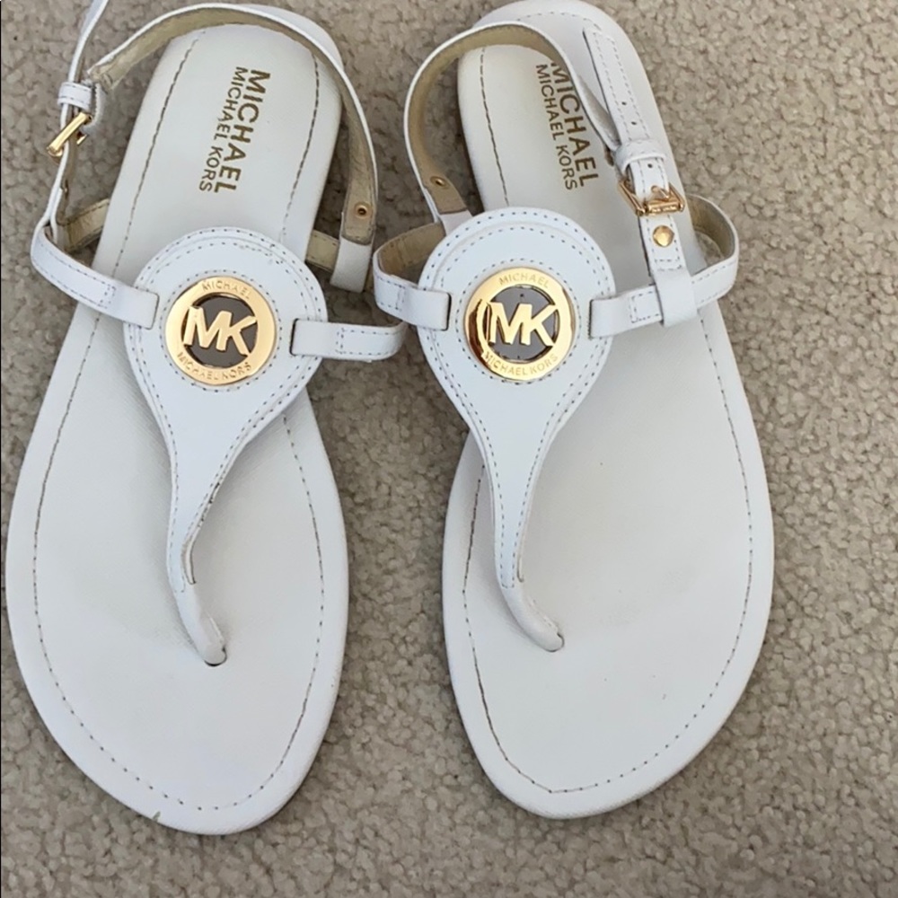 Michael Kors Capri Thong in Optic White